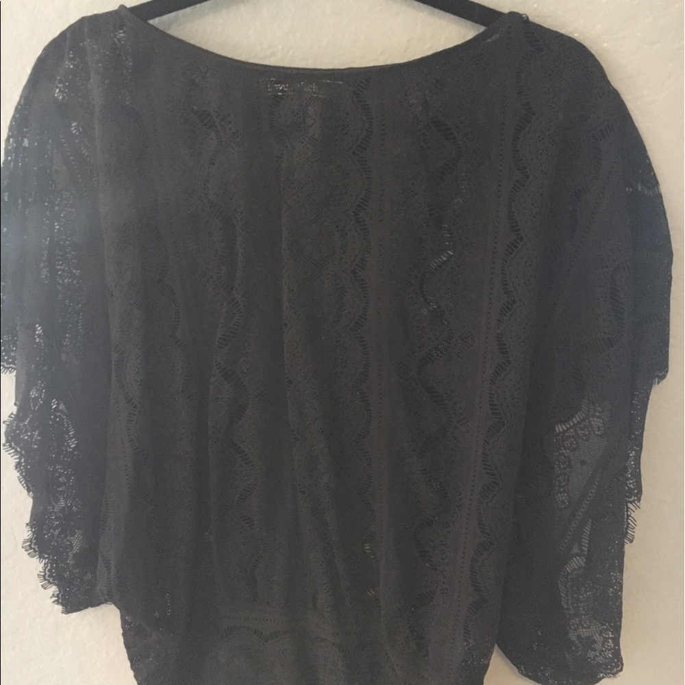 Black lace top