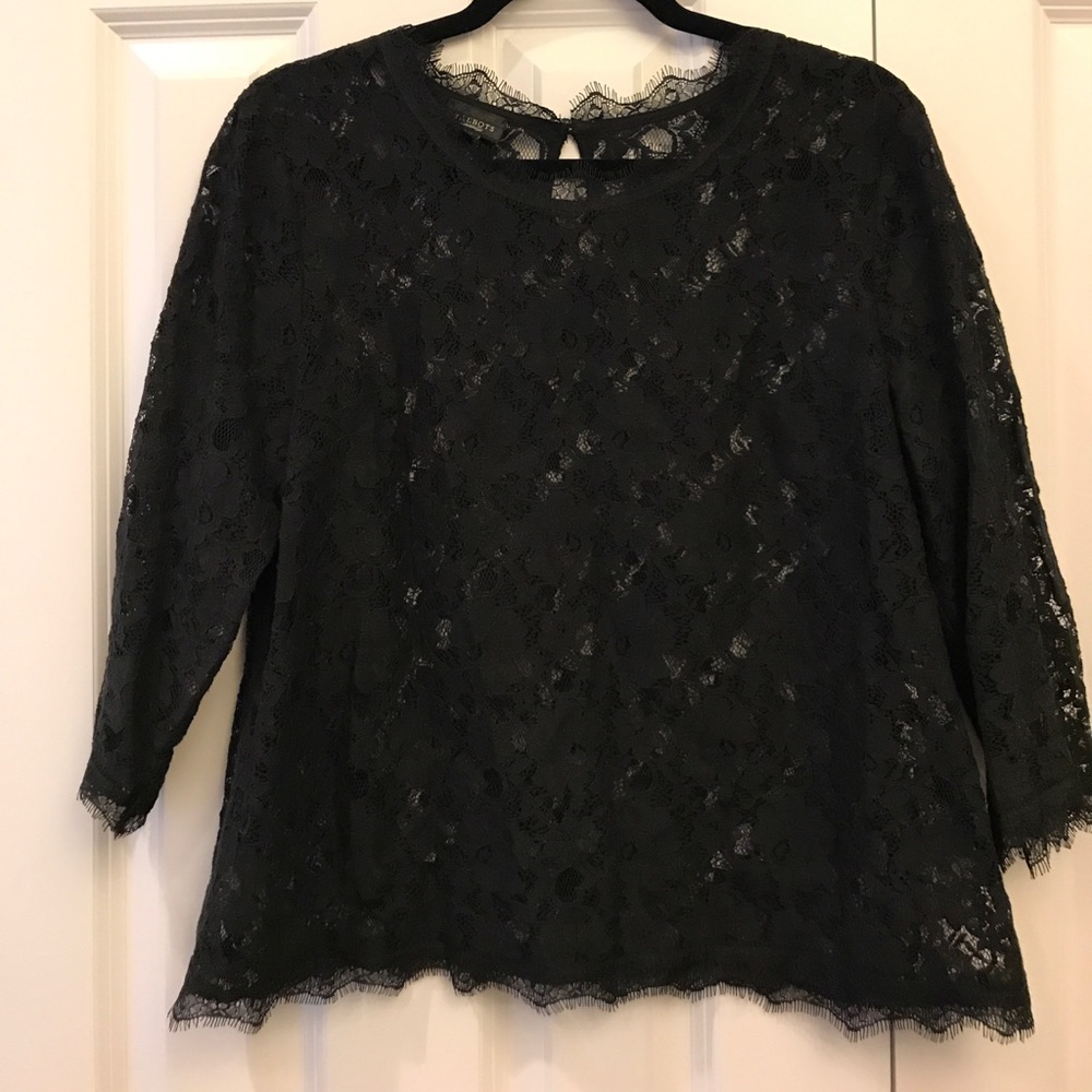 Black lace top