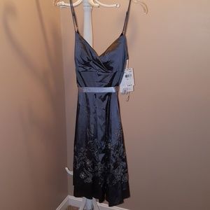 Oleg Cassini Dark Gray Cocktail Dress