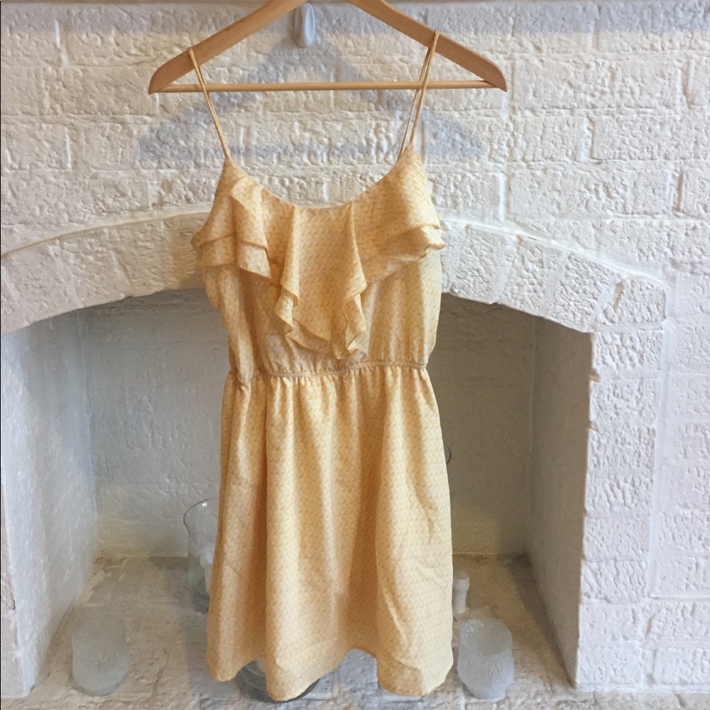 Charlotte Russe yellow chiffon dress