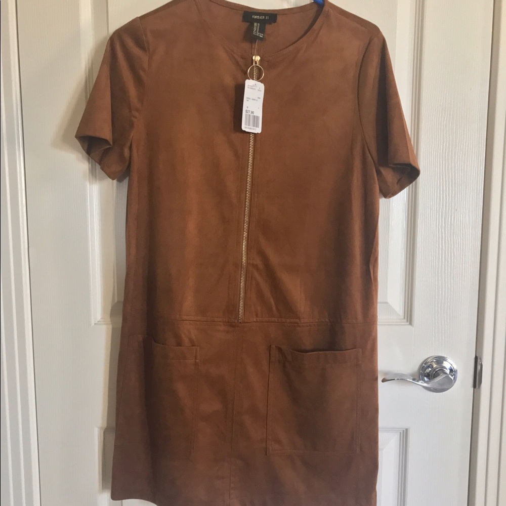 Forever 21 suede mini dress - Picture 1 of 4