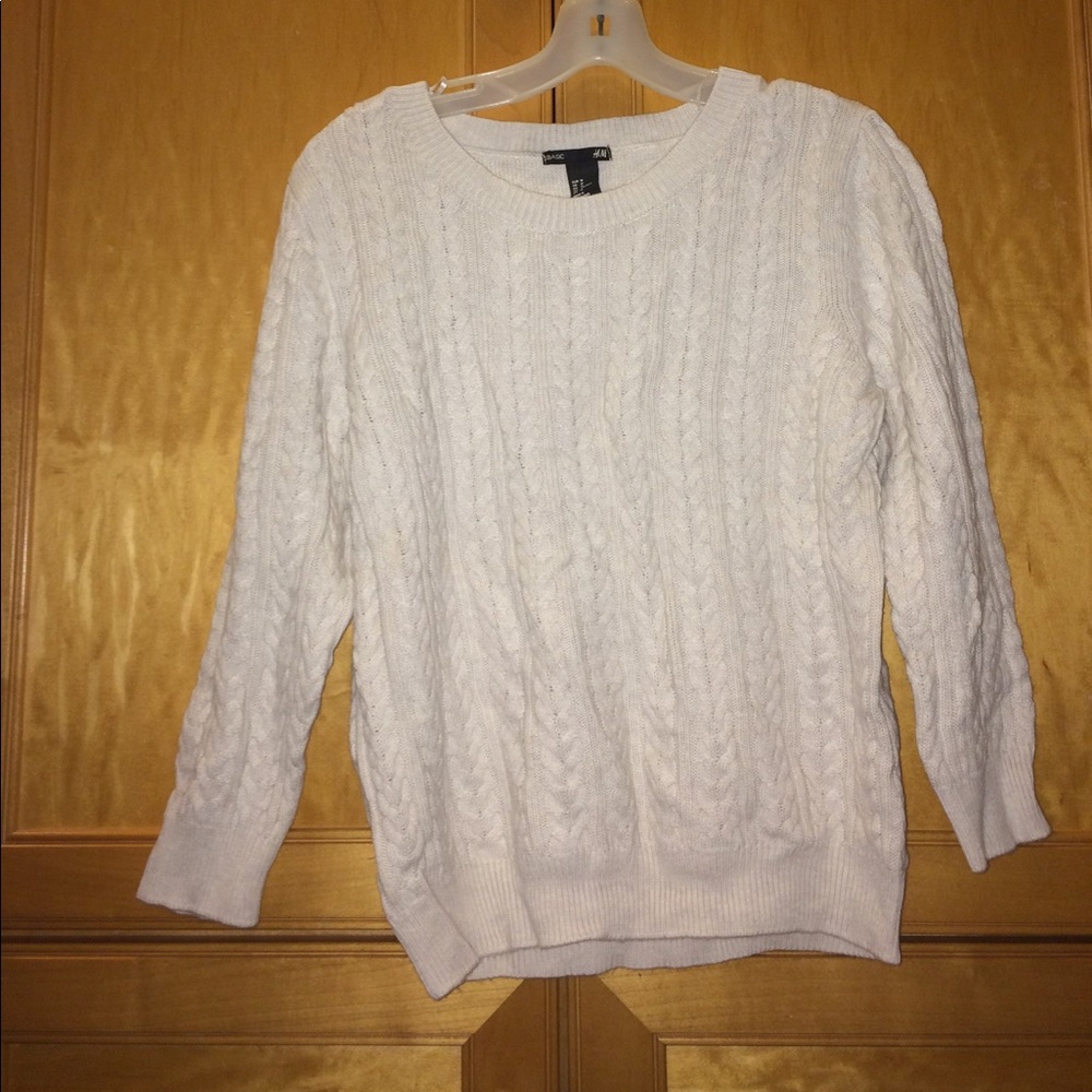 Cream knit sweater
