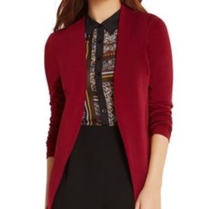 BCBG Generation Wine Welt Tuxedo Blazer