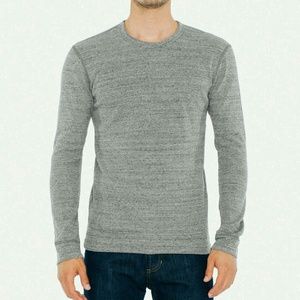 American Apparel waffle thermal Henley