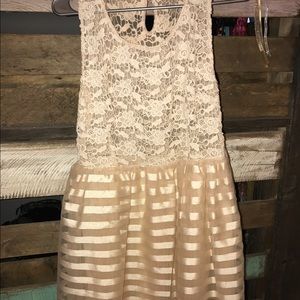 cream dress