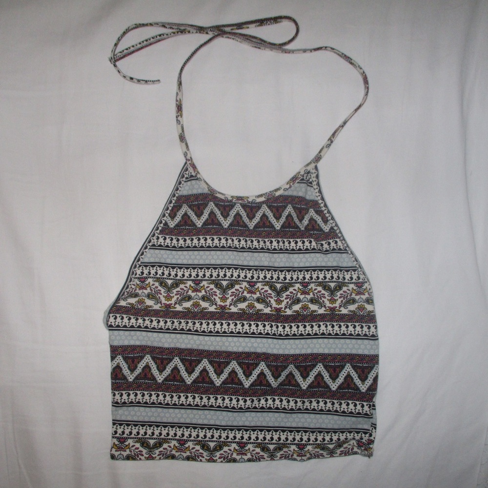 Urban outfitters patterned crop top