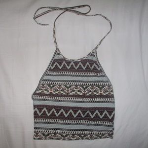 Urban outfitters patterned crop top