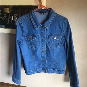 Metro blues light weight denim jacket