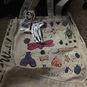 Andy Warhol bug print bag