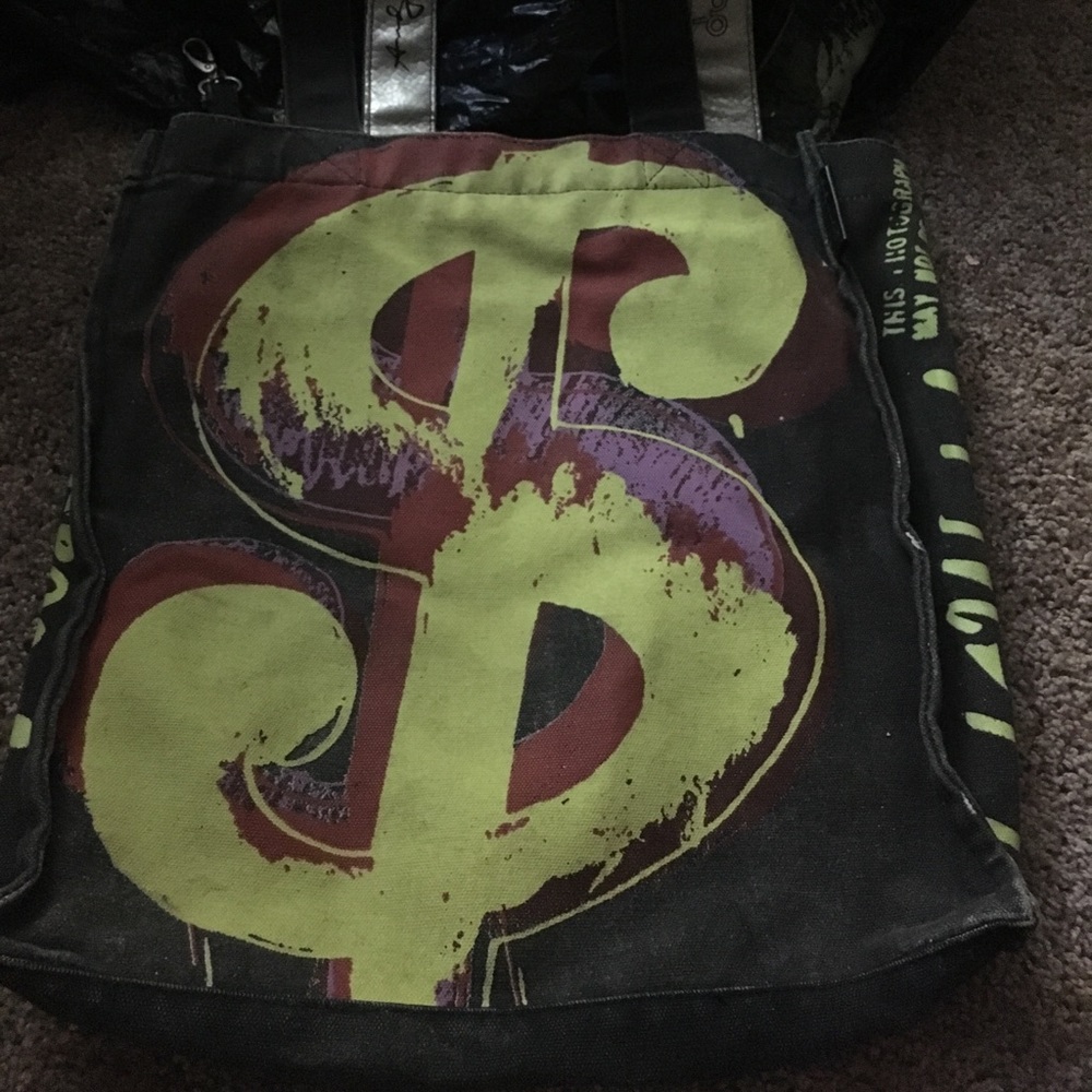 Andy Warhol dollar sign bag
