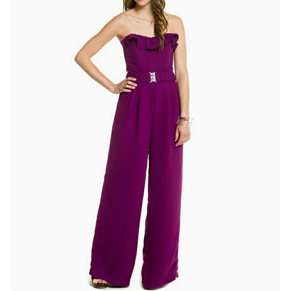 Mark & James Badgley Mischka berry jumpsuit