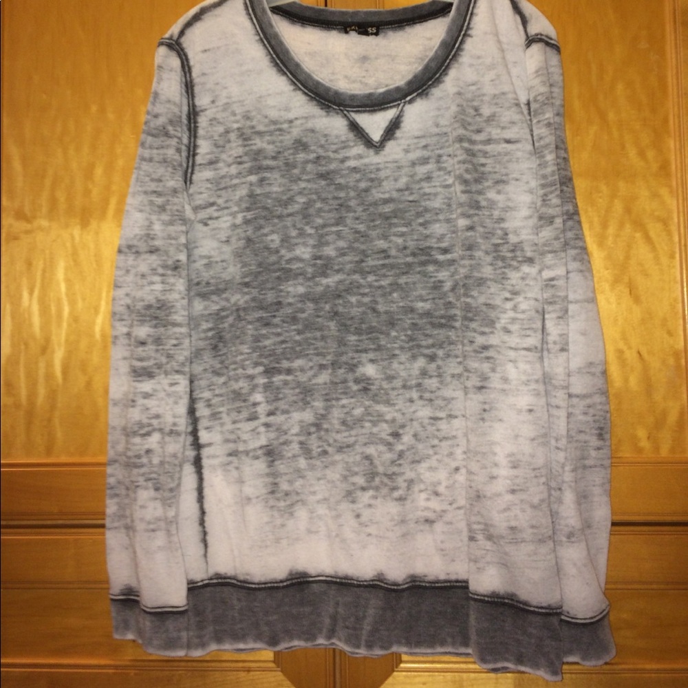 Express, distressed, gray, light long sleeved