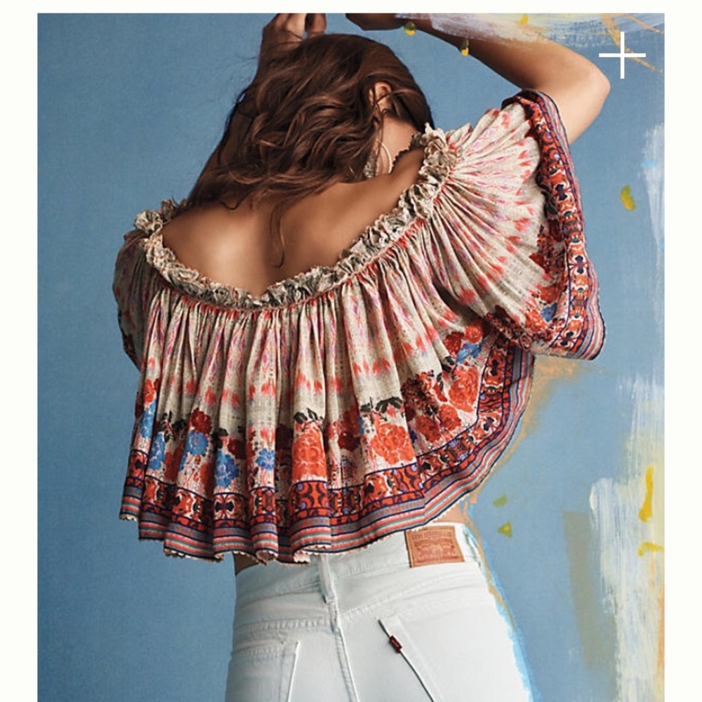 Off the shoulder anthro top