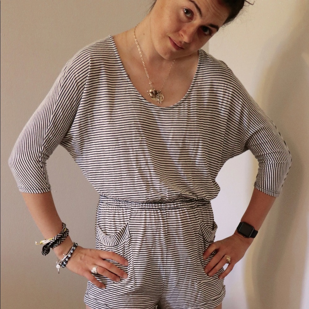 Striped Urban Outfitters BDJ romper