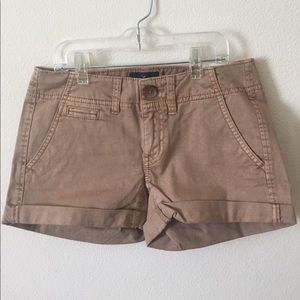 Khaki shorts from ae