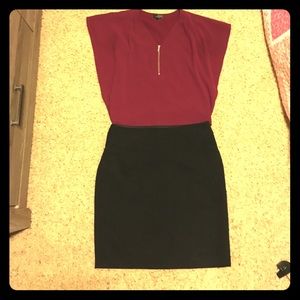 The Limited Pencil skirt size 12. Black.