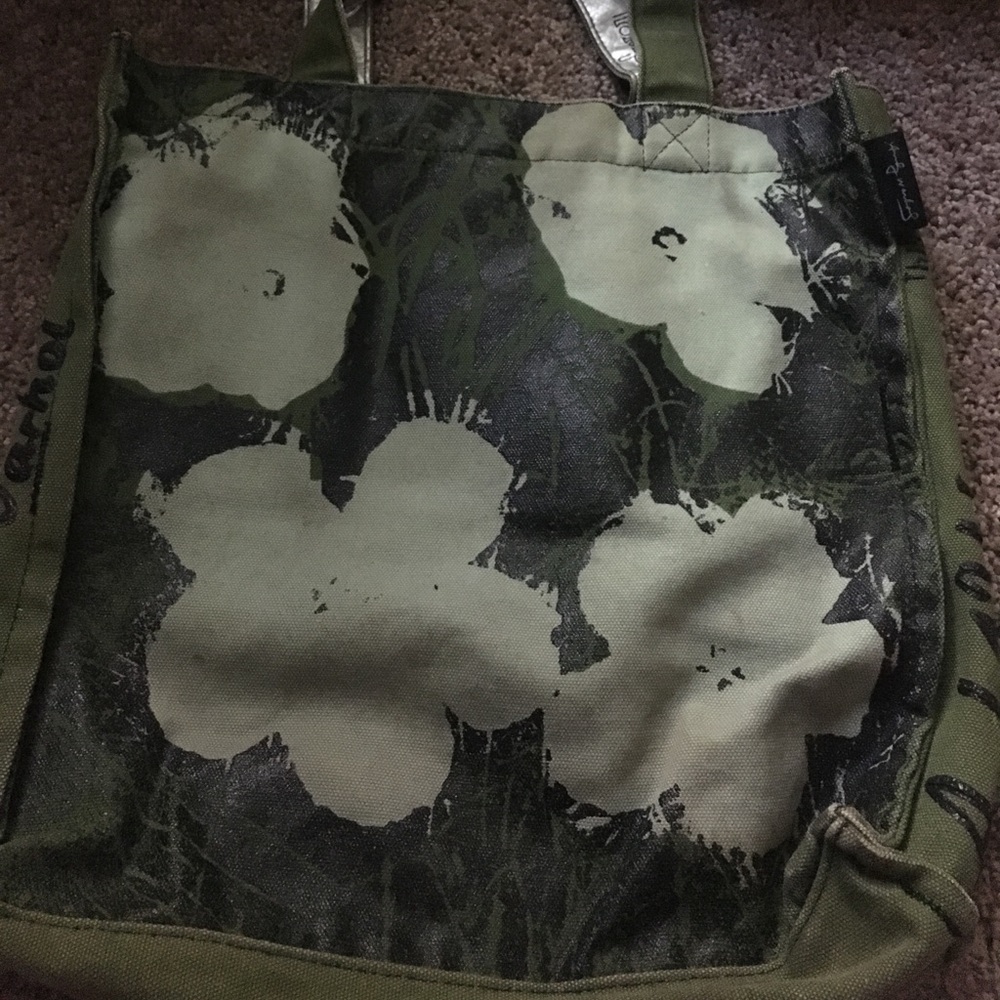 Andy Warhol flower print bag