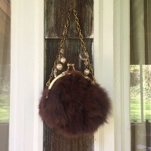 SR Squared by Sondra Roberts Furry Bag