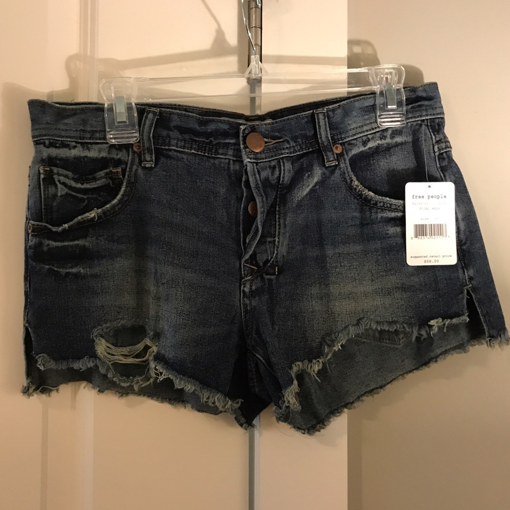 NWT Free People Blue Jean Shorts
