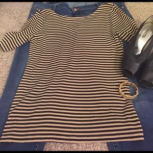 Striped Banana Republic Ballet-Back Top