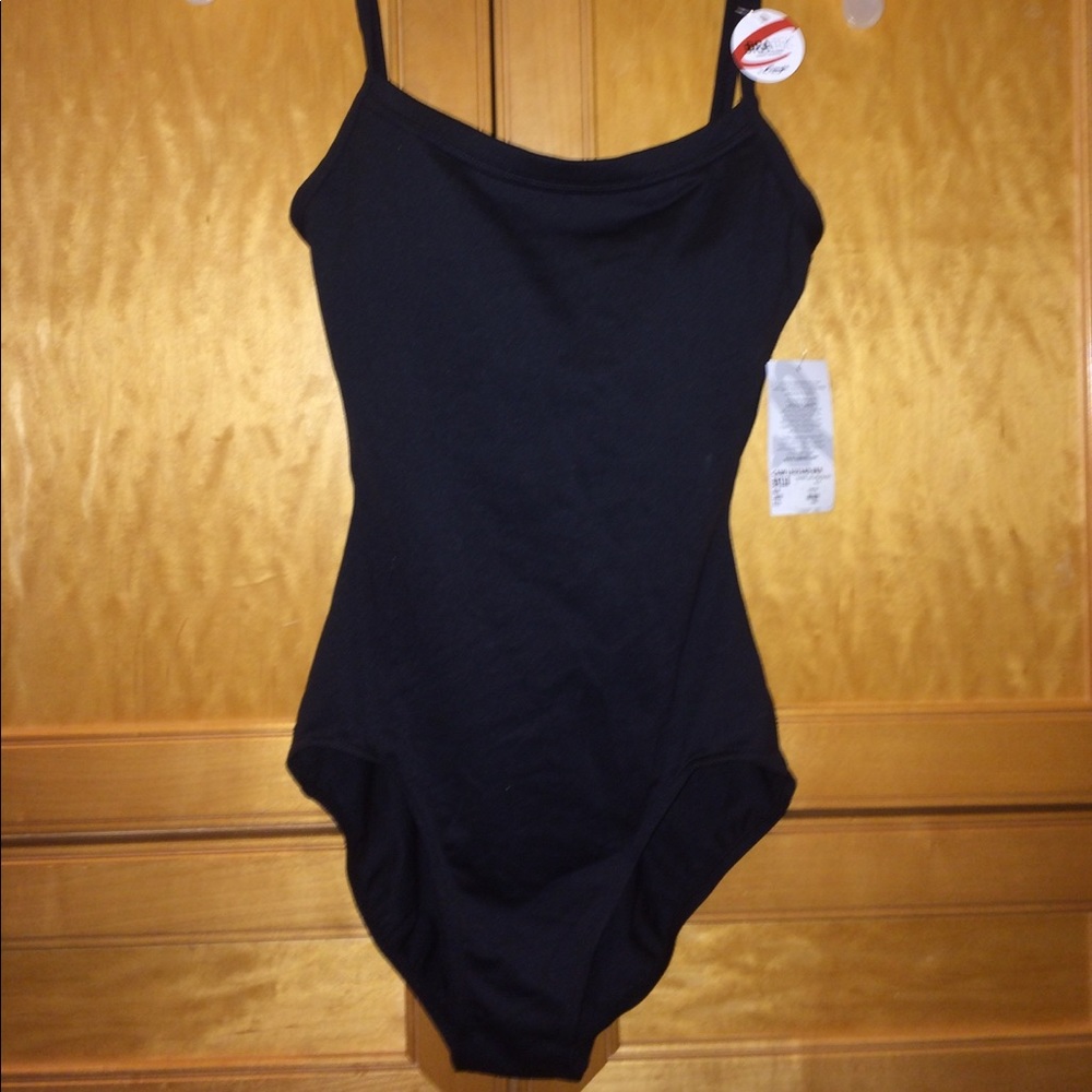 Black leotard with built in bra