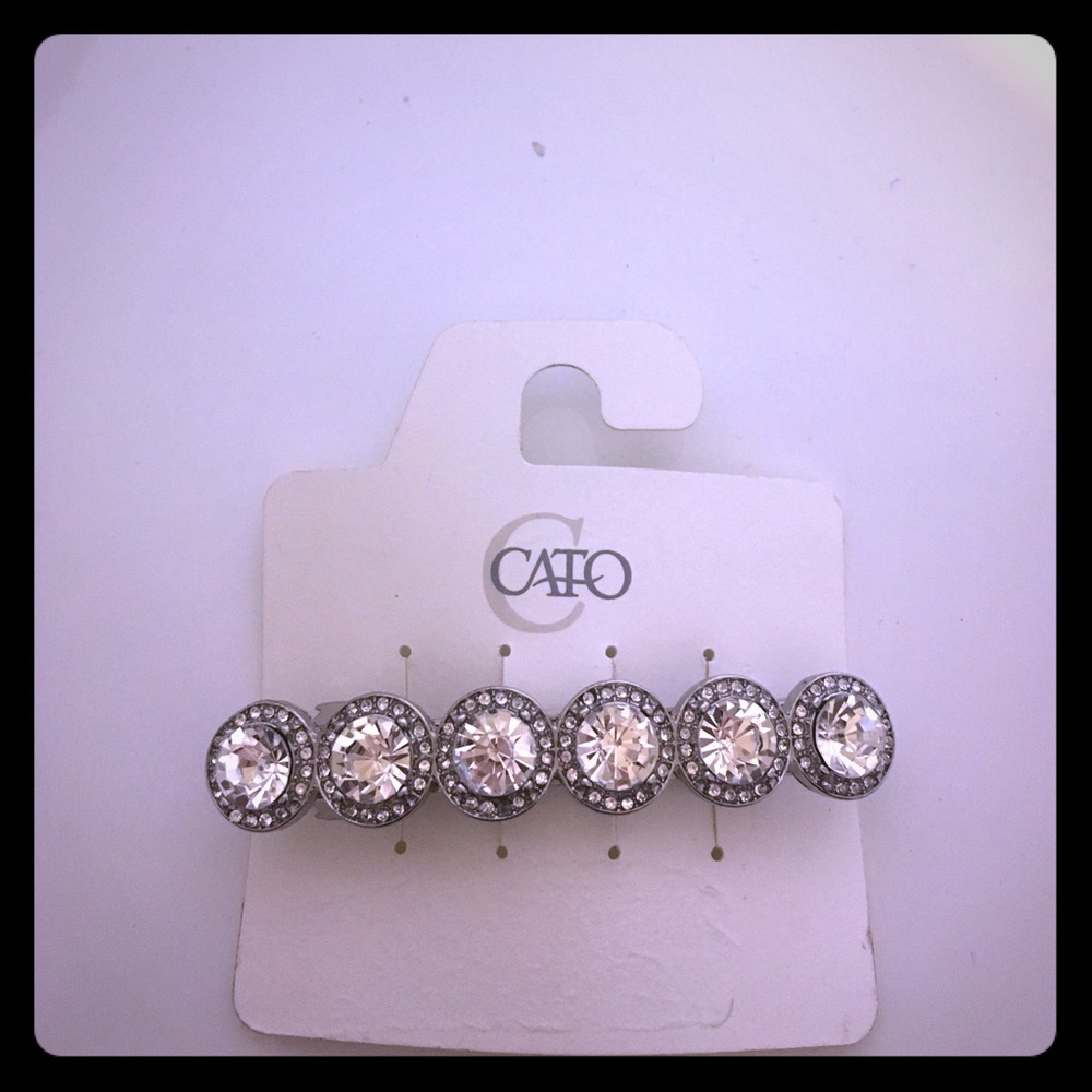 Rhinestone hair barrette