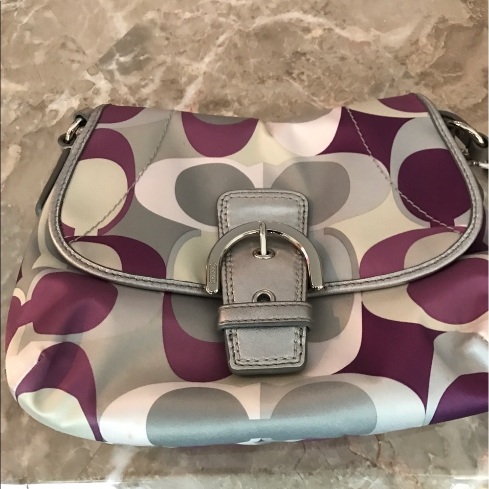 Authentic Coach Purse - Silk Cross Body- looks new