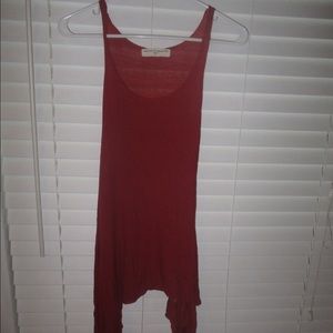 Red tank tunic