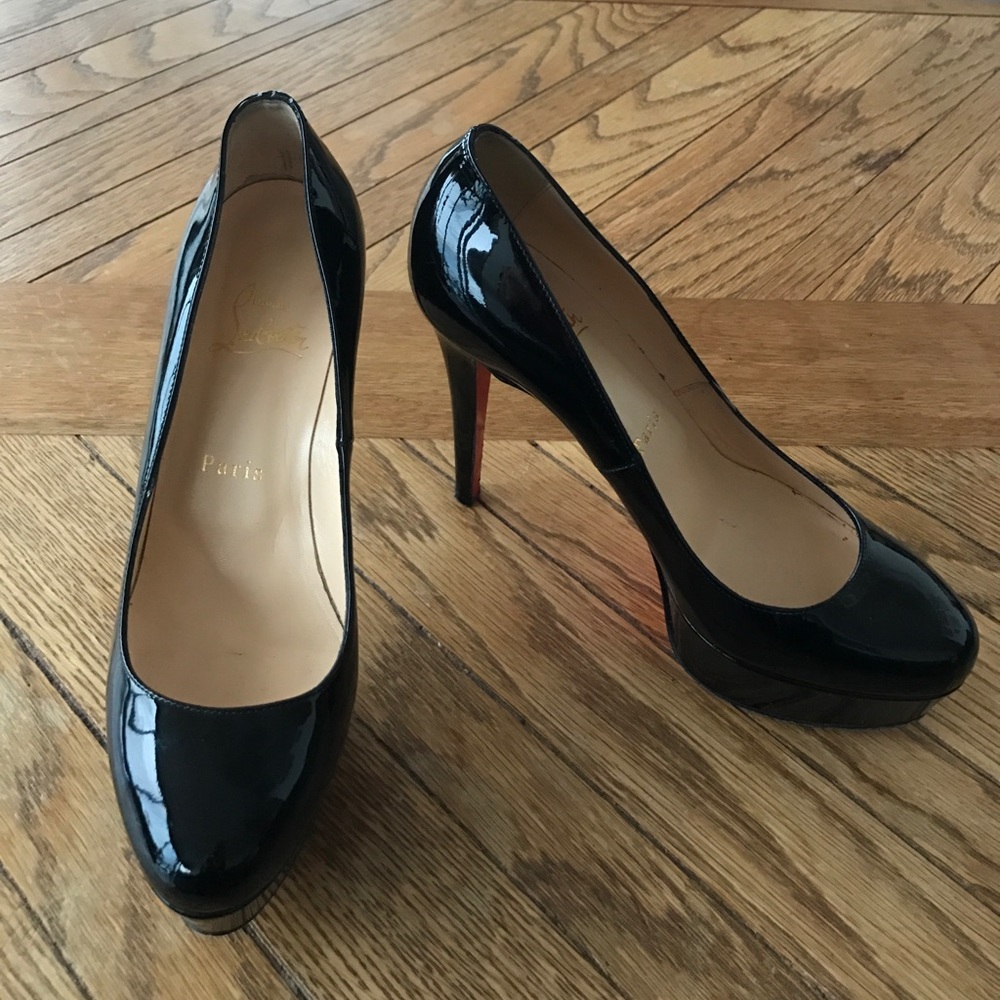 Christian Louboutin Bianca Platform Red Sole Pumps