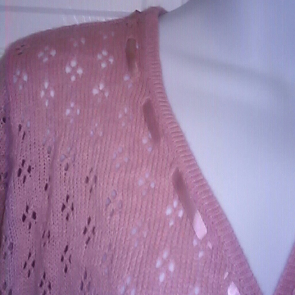Dusty Rose Wrap Cardigan