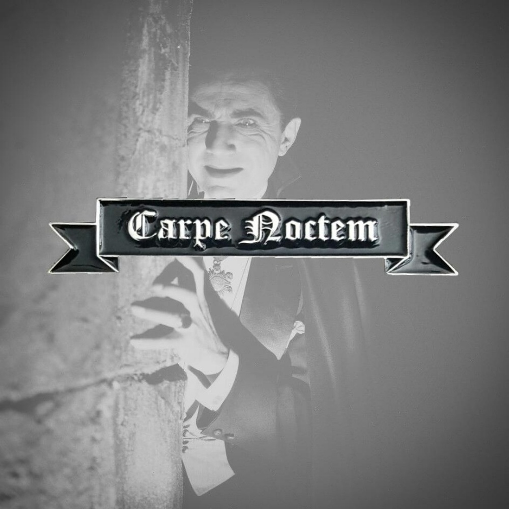 Carpe Noctem Seize the Night Lapel Enamel Pin