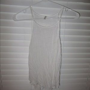 Emma & Sam white summer high neck tank