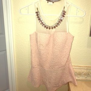 Pink Cute shirt w/t necklace