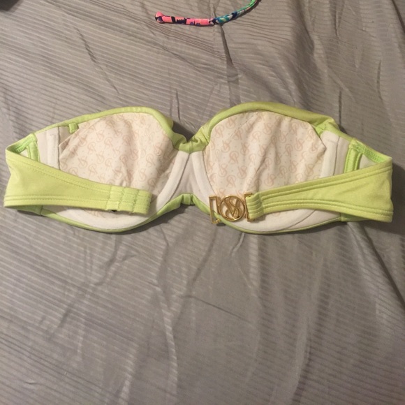 Light green Victoria's Secret bikini bandeau top - Picture 3 of 4