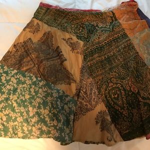 Bohemian wrap skirt // reversible