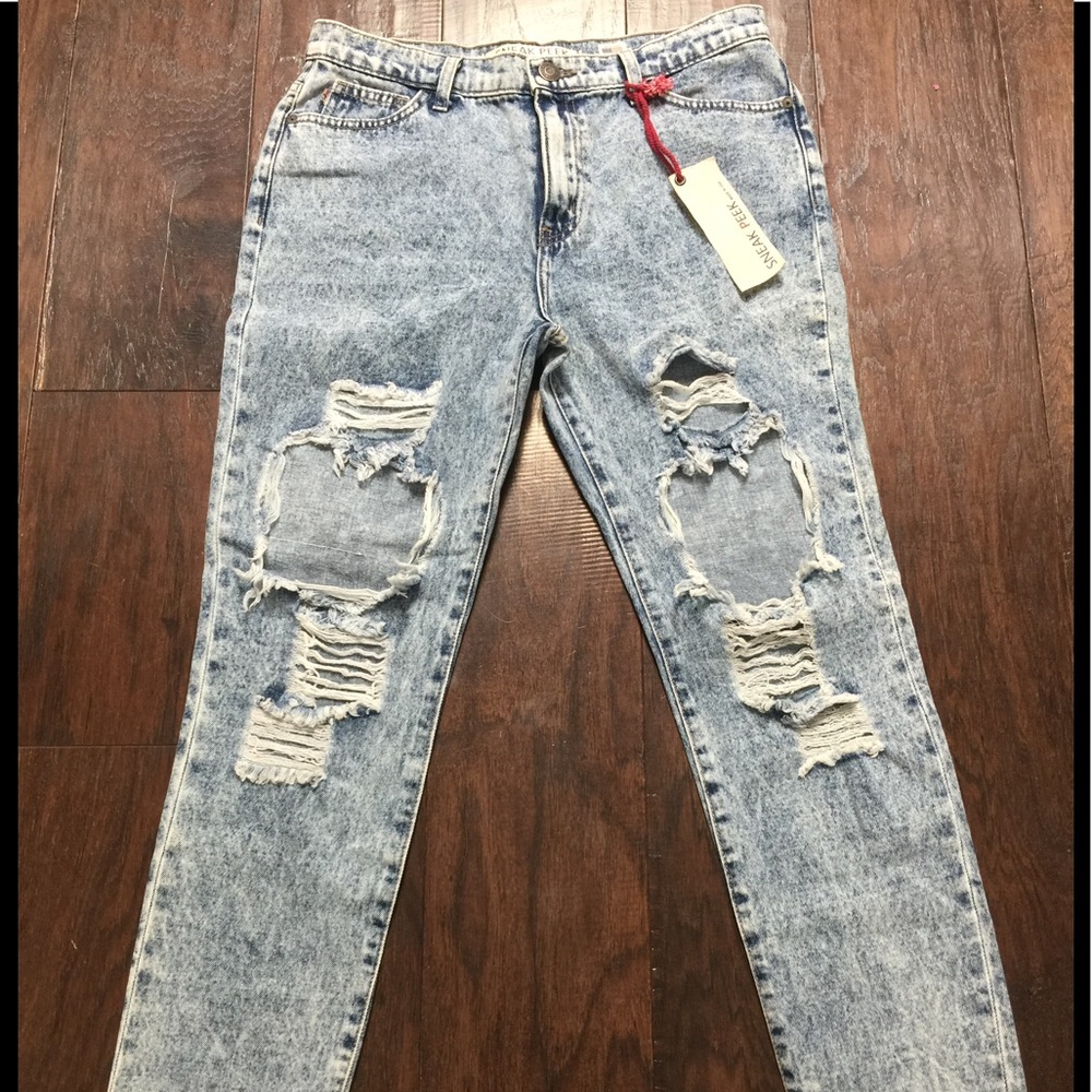 ⚜️Distressed Jeans. Mid Waist & crop bottom