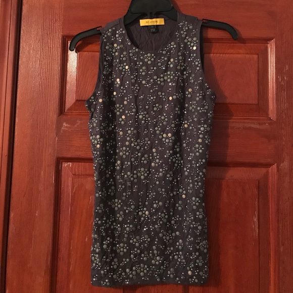 ⚡️ST. JOHN EMBELLISHED SLEEVELESS TOP⚡️ - Picture 1 of 3