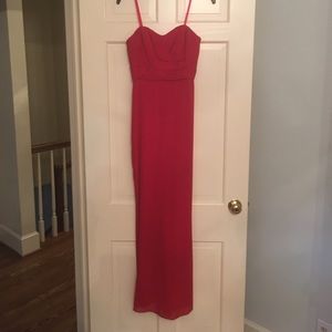 Jill Jill Stuart strapless red gown