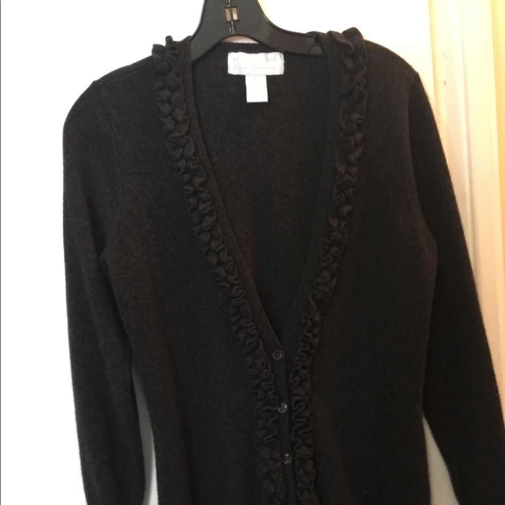 Cashmere cardigan sweater