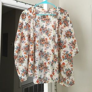 Charlotte Russe Floral Kimono