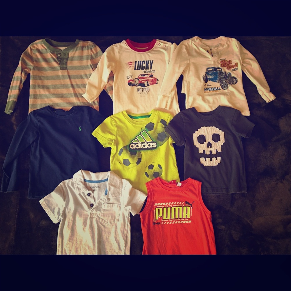 Toddler Boy 8 piece lot of tops 2T