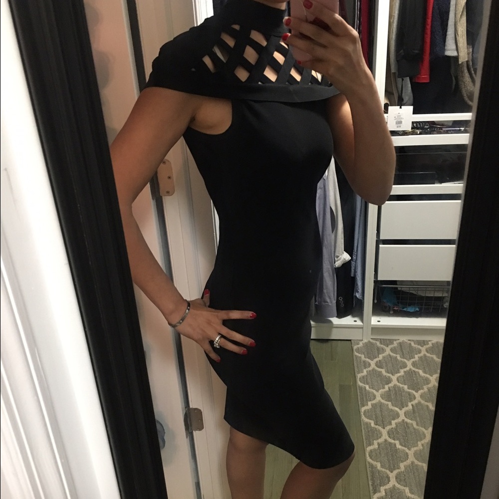 Gracia 💃🏻 Black bandage dress with Lattice top