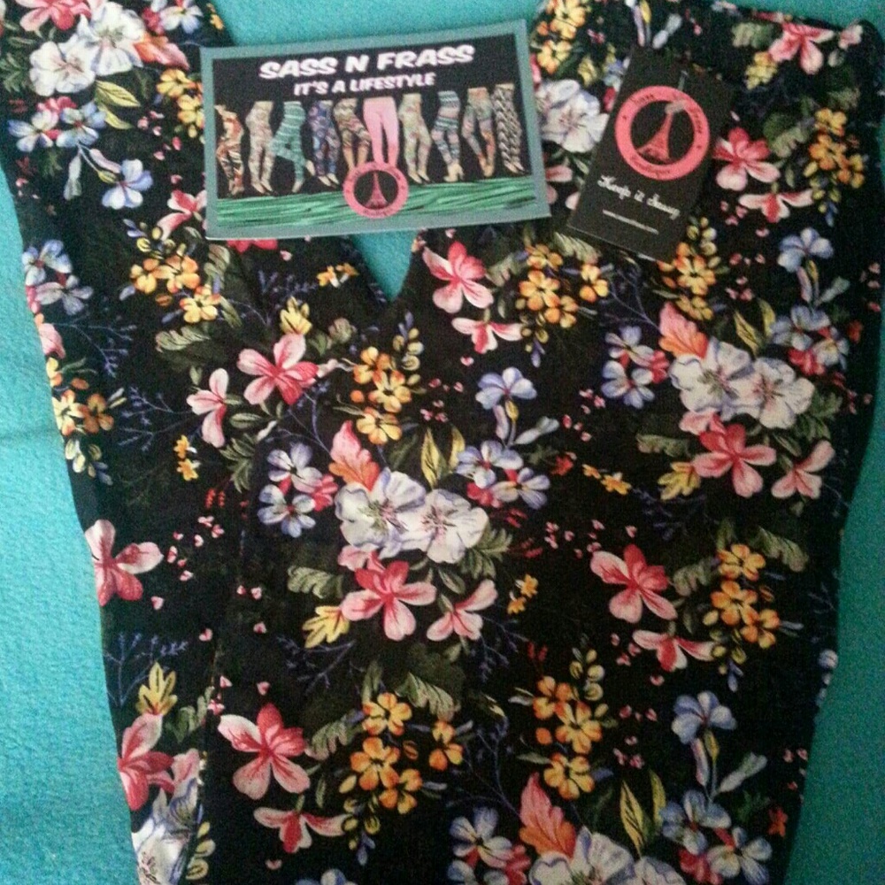 Floral leggings sass n frass
