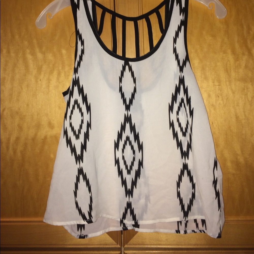 Sheer pattern top