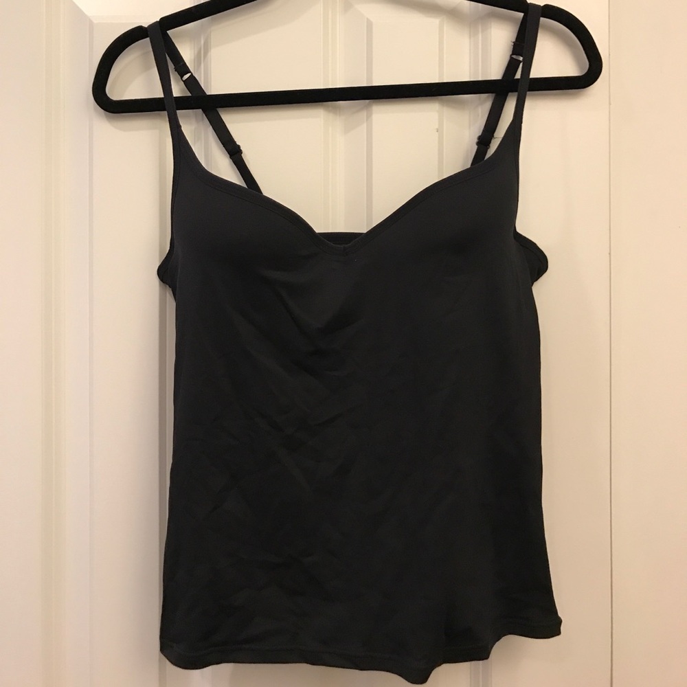 Shapewear camisole with built-in bra