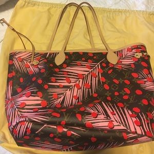 Louis Vuitton Neverfull MM. sugar pink poppy