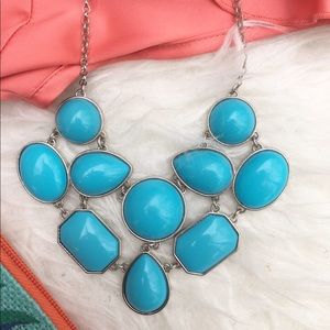 Turquoise Blue Statement Necklace