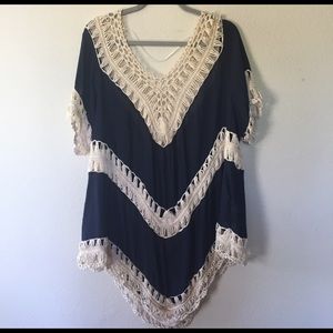 Bohemian off-the-shoulder top