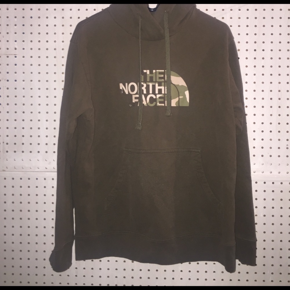The North Face army green/camp sweatshirt