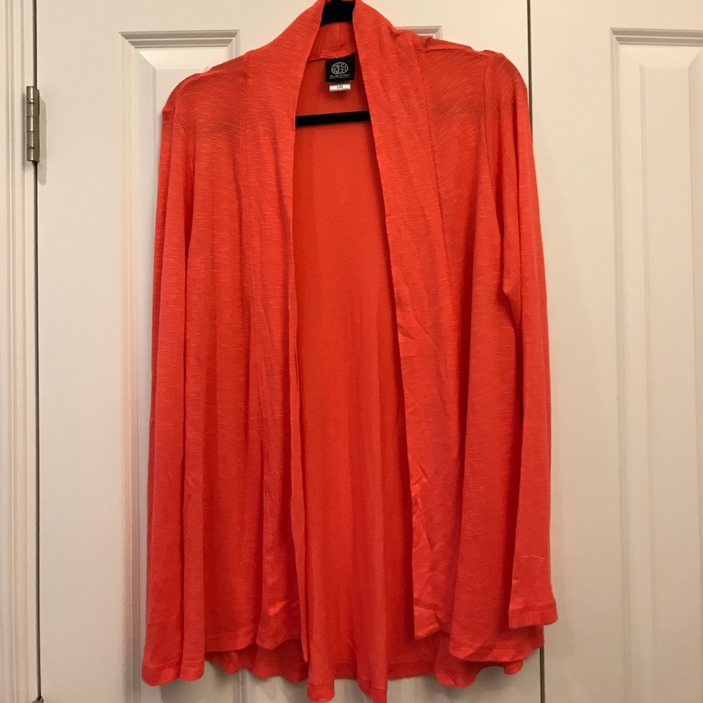 Coral cardigan